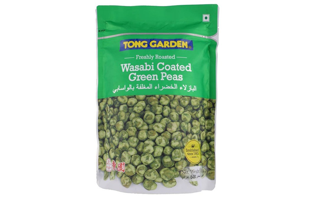 Tong Garden Freshly Roasted Wasabi Coated Green Peas   Pack  500 grams